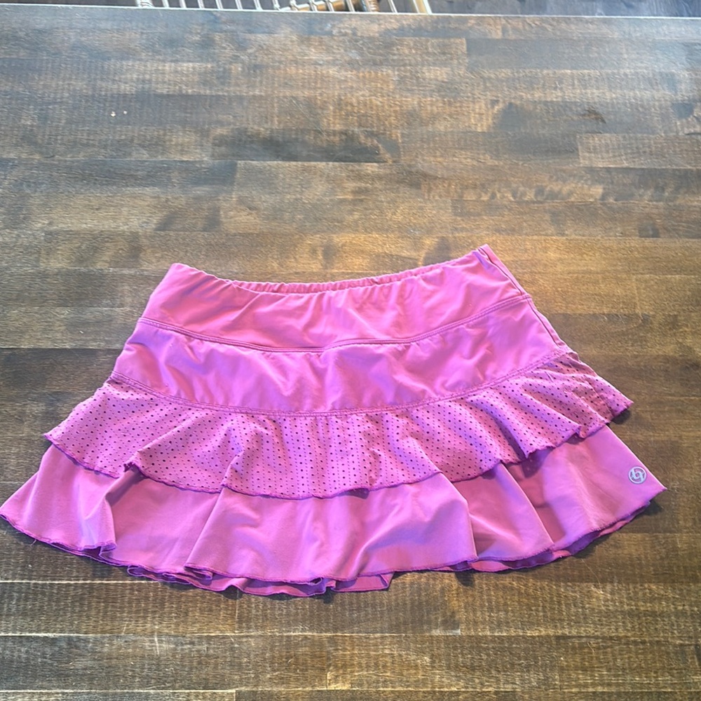 Women's Purple Ruffled Skort